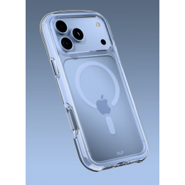 Чехол защитный VLP Bubble Case для iPhone 18 Pro Max, голубой